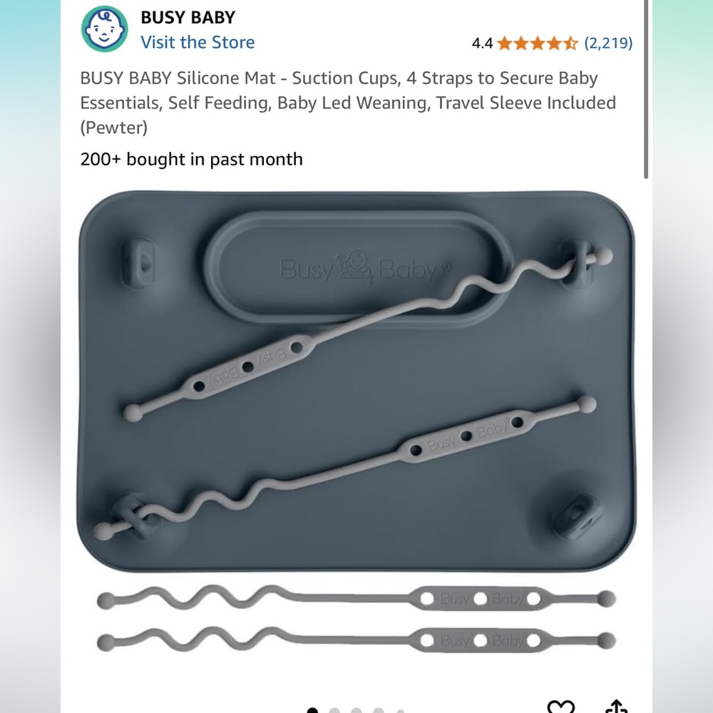 Busy baby mat - baby place mat travel restaurant